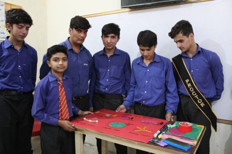 Students learning in classroom